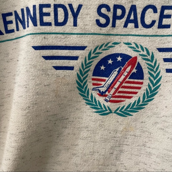 NASA Kennedy space center pullover sweatshirt gray VTG XL - Picture 4 of 7